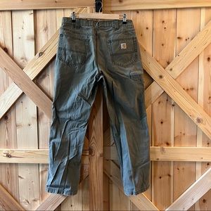 Men’s Carhartt Relaxed Fit 34x32 Olive Green Pants